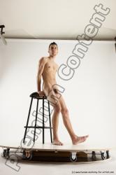 Nude Man White Standing poses - ALL Athletic Short Brown Standing poses - simple Multi angles poses Realistic